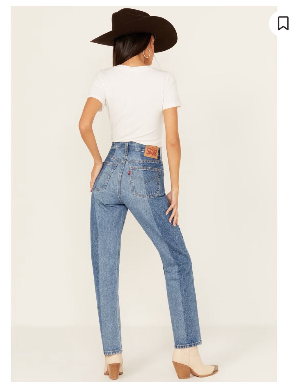 Classic 501 Levi’s Two-Tone Blue High-Waist Women's Jeans 24x30